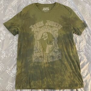 Lucky Brand Olive Graphic Janis Joplin Tee